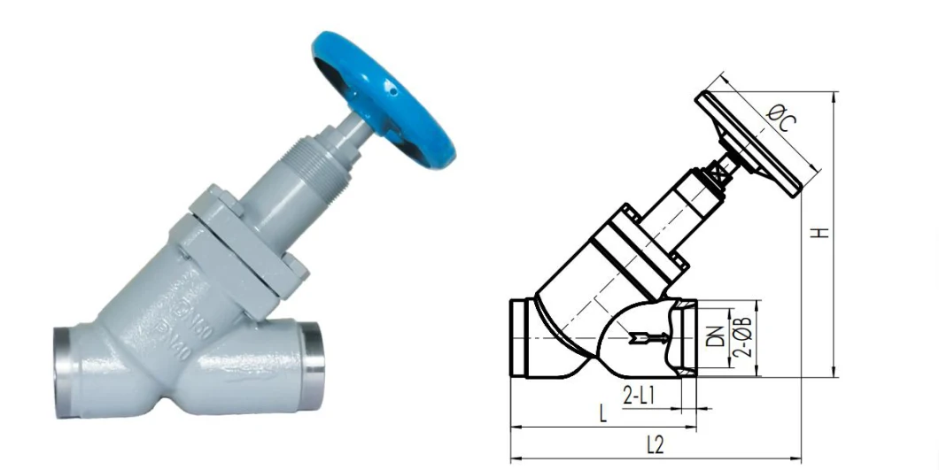 Straight Cast Steel Globe Valve Check Valve Ammonia Regulate Valve